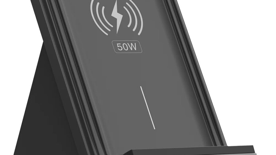 ULEFONE ασύρματος φορτιστής & βάση smartphone WCS01, 50W, μαύρος